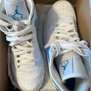 Womens air jordan White and Blue Sneakers